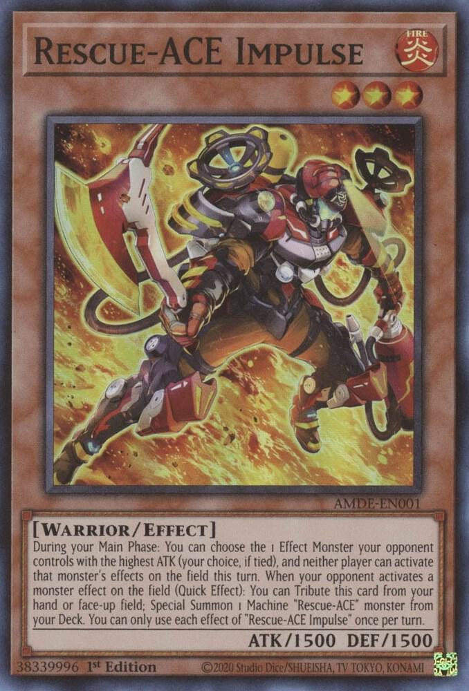 Rescue-ACE Impulse AMDE-EN001 card from Amazing Defenders