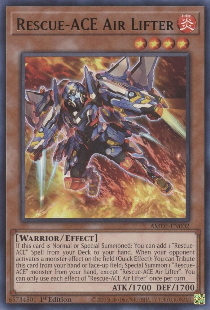 Rescue-ACE Air Lifter AMDE-EN002 card from Amazing Defenders