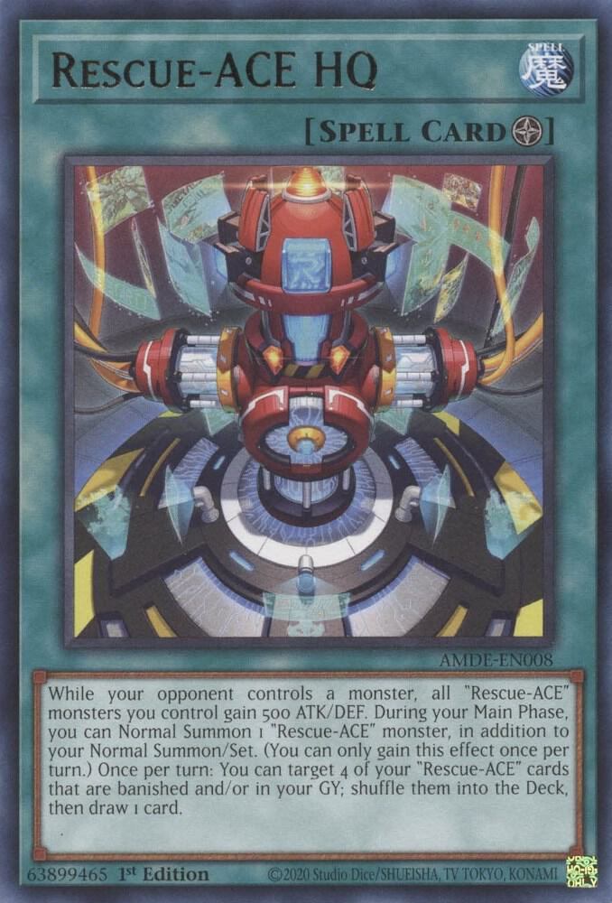 Rescue-ACE HQ AMDE-EN008 card from Amazing Defenders