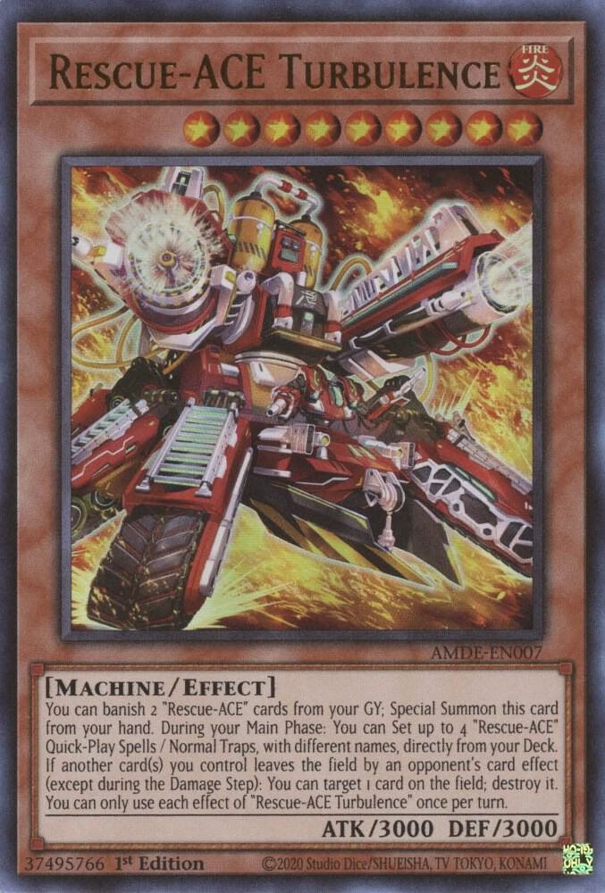Rescue-ACE Turbulence AMDE-EN007 card from Amazing Defenders