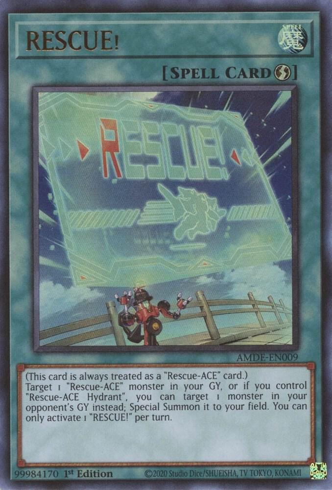 RESCUE! AMDE-EN009 card from Amazing Defenders