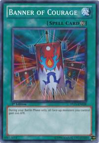 Banner of Courage YS11-EN028 card from Starter Deck: Dawn of the Xyz