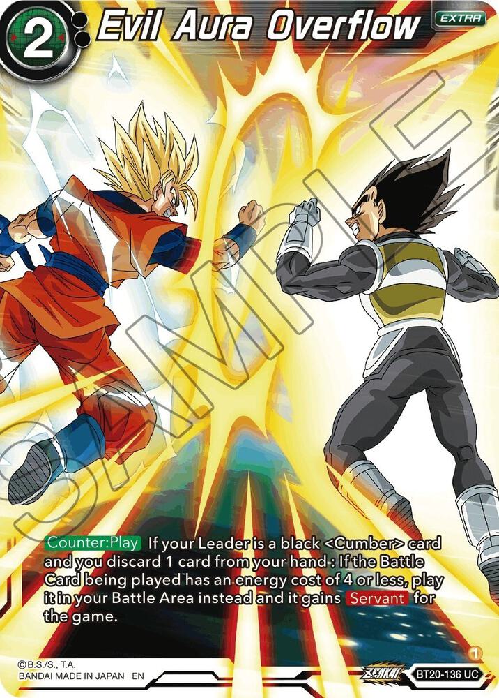 Evil Aura Overflow BT20-136 card from Power Absorbed