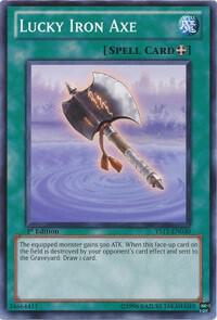 Lucky Iron Axe YS11-EN030 card from Starter Deck: Dawn of the Xyz