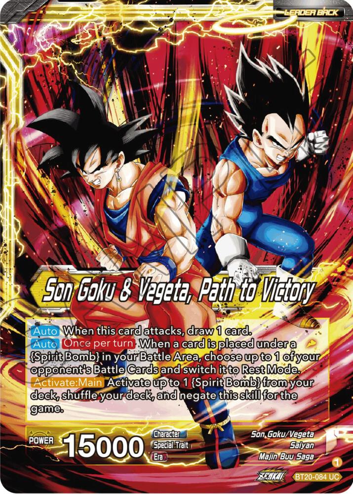 SS Vegito // Son Goku & Vegeta, Path to Victory BT20-084 card from Power Absorbed