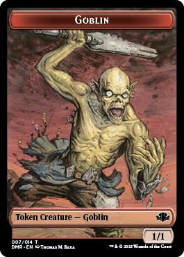 Goblin // Construct Double-Sided Token 7 // 14 card from Dominaria Remastered