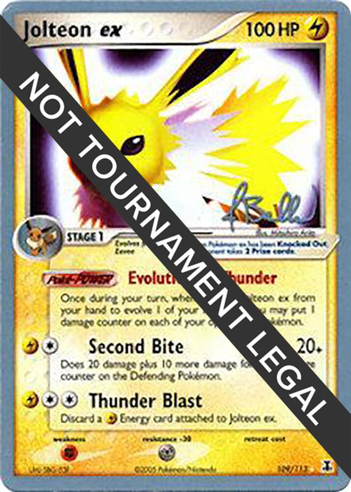 Jolteon ex - 2006 (Jimmy Ballard) 109/113 card from World Championship Decks