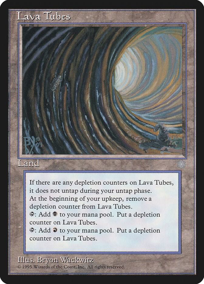 Lava Tubes card from Ice Age