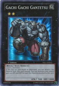 Gachi Gachi Gantetsu YS11-EN042 card from Starter Deck: Dawn of the Xyz