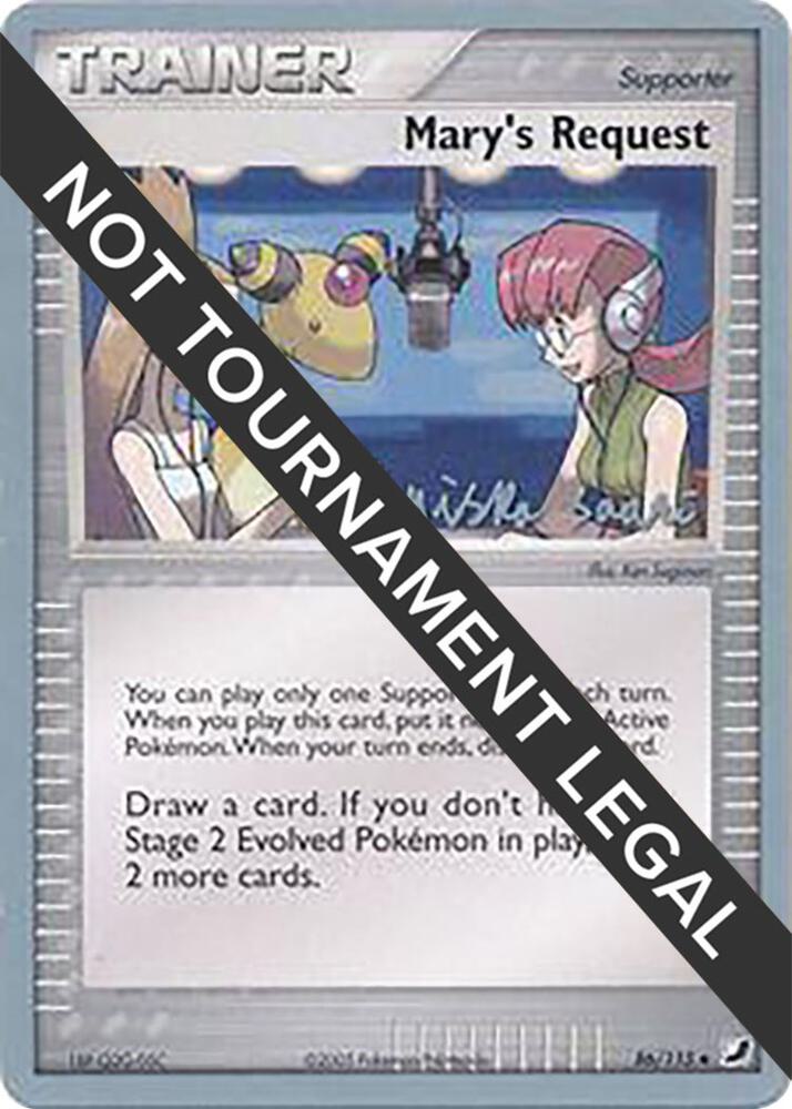 Mary's Request - 2006 (Miska Saari) 86/115 card from World Championship Decks