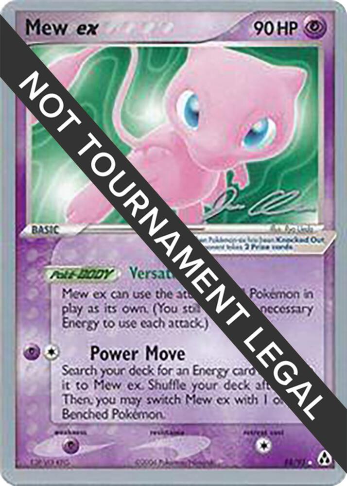 Mew ex - 2006 (Jason Klaczynski) 88/92 card from World Championship Decks