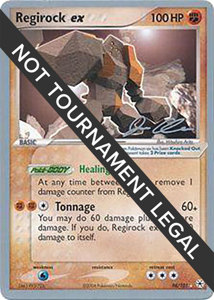 Regirock ex - 2006 (Jason Klaczynski) 98/101 card from World Championship Decks