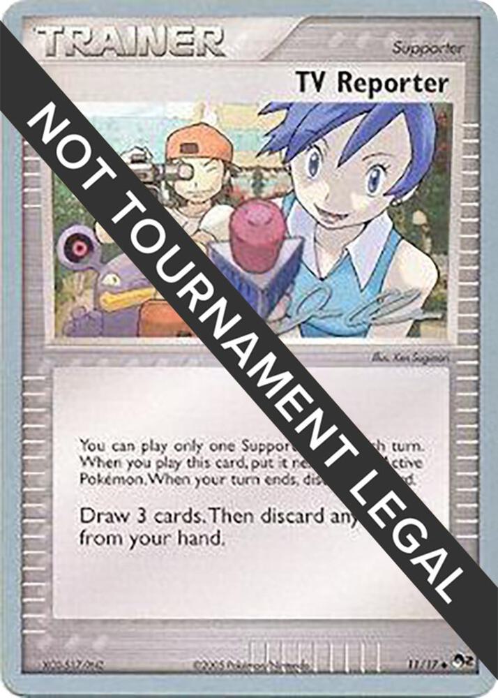 TV Reporter - 2006 (Jason Klaczynski) 11/17 card from World Championship Decks