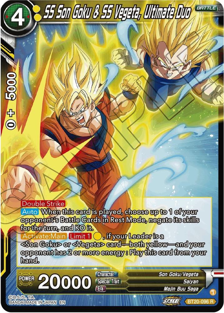 SS Son Goku & SS Vegeta, Ultimate Duo BT20-096 card from Power Absorbed