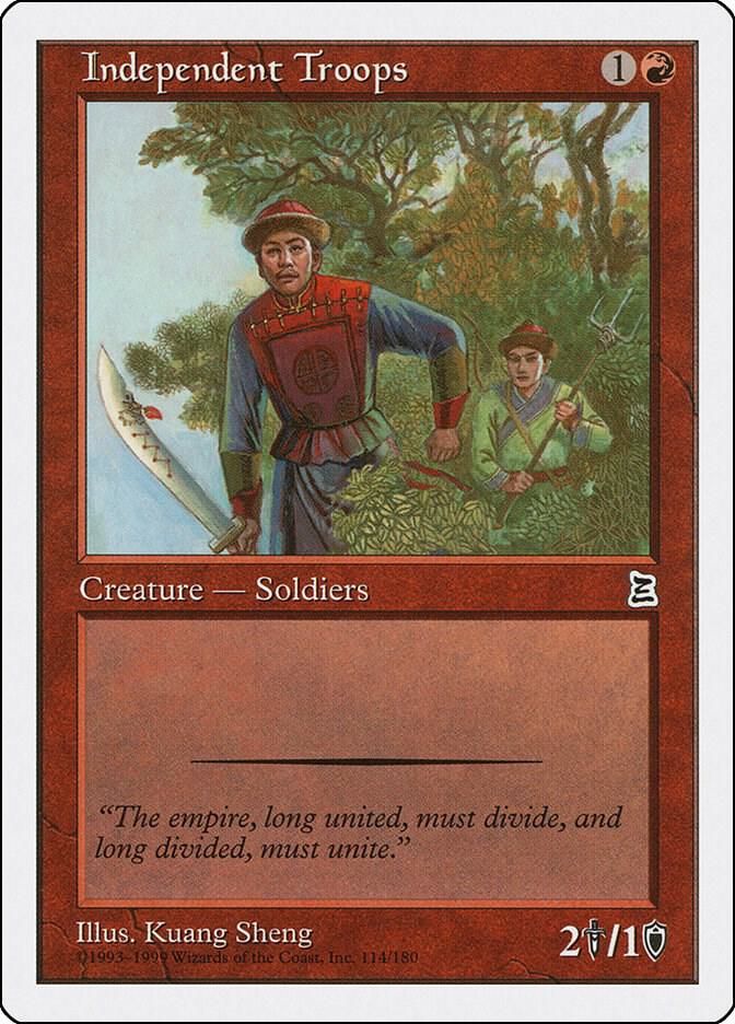 Independent Troops 114 card from Portal Three Kingdoms