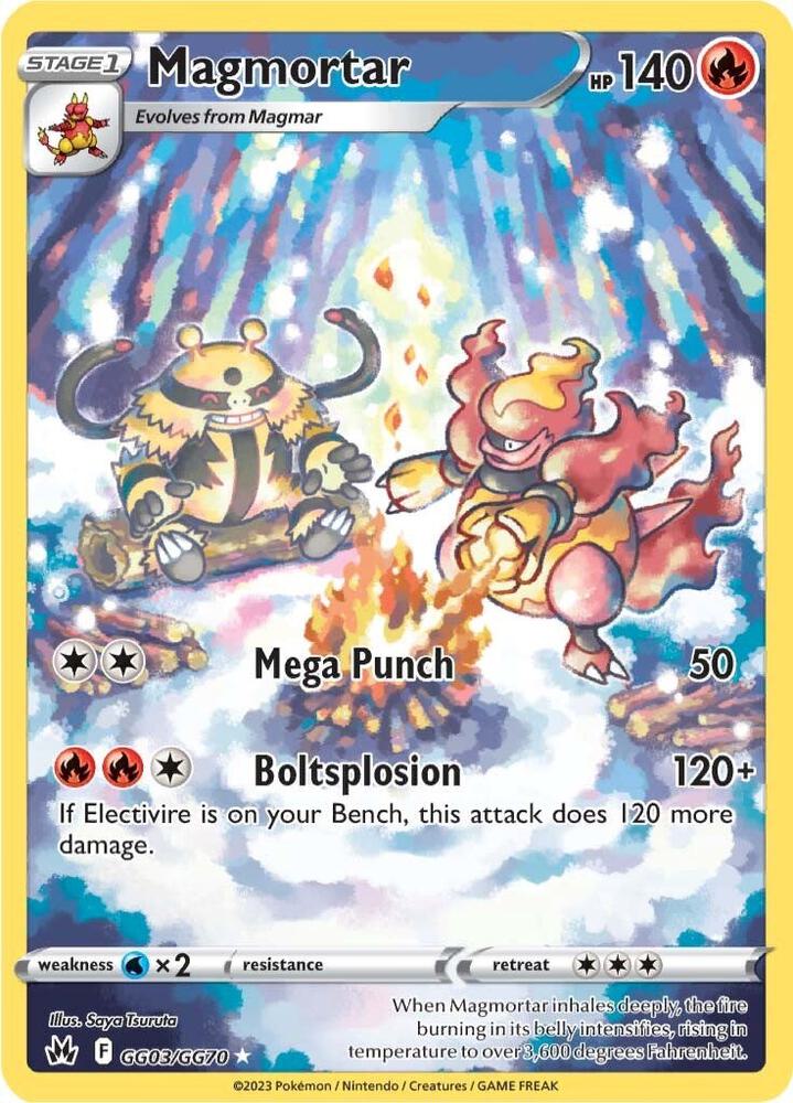 Magmortar GG03/GG70 card from Crown Zenith: Galarian Gallery