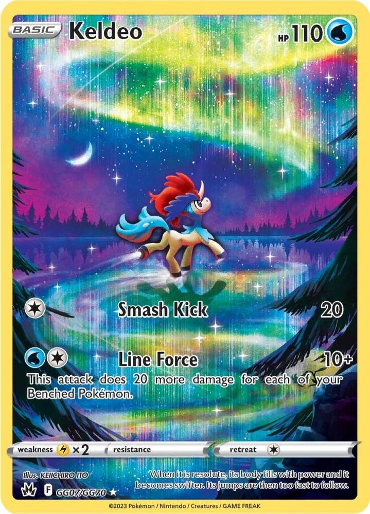 Keldeo GG07/GG70 card from Crown Zenith: Galarian Gallery