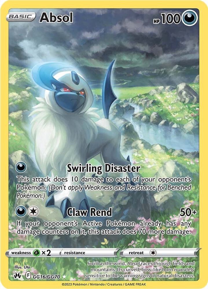 Absol GG16/GG70 card from Crown Zenith: Galarian Gallery
