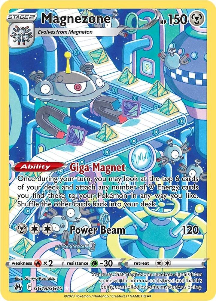 Magnezone GG18/GG70 card from Crown Zenith: Galarian Gallery