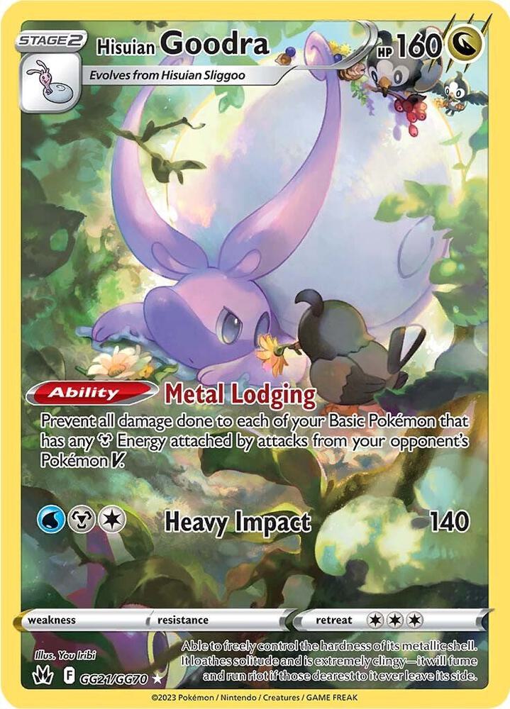 Hisuian Goodra GG21/GG70 card from Crown Zenith: Galarian Gallery