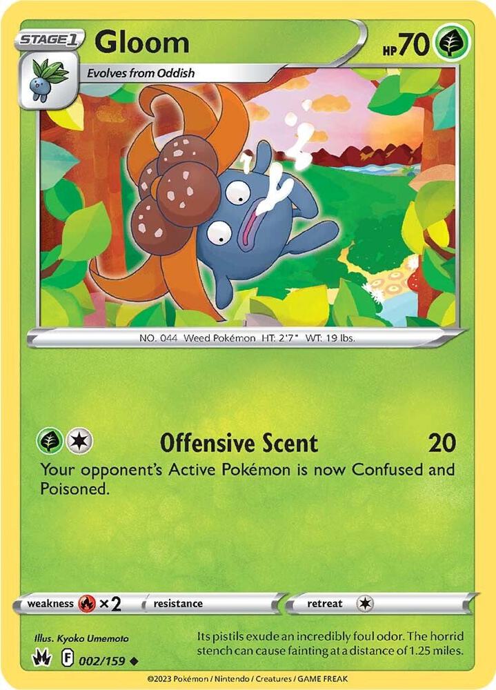 Gloom 002/159 card from Crown Zenith