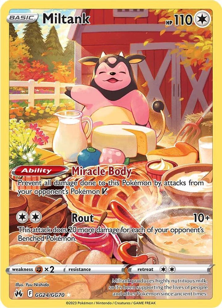 Miltank GG24/GG70 card from Crown Zenith: Galarian Gallery