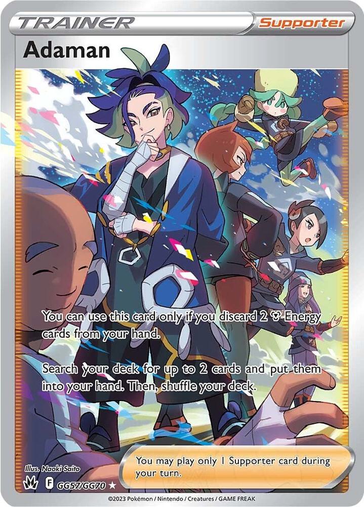 Adaman GG57/GG70 card from Crown Zenith: Galarian Gallery