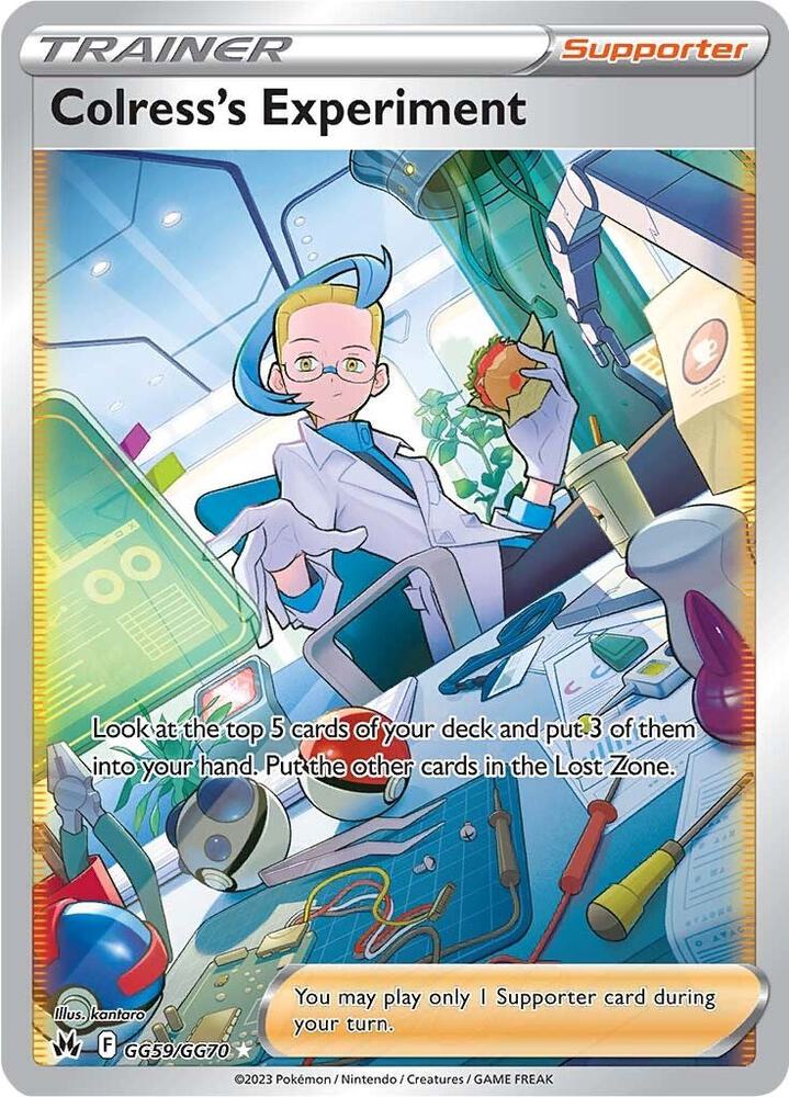 Colress's Experiment GG59/GG70 card from Crown Zenith: Galarian Gallery
