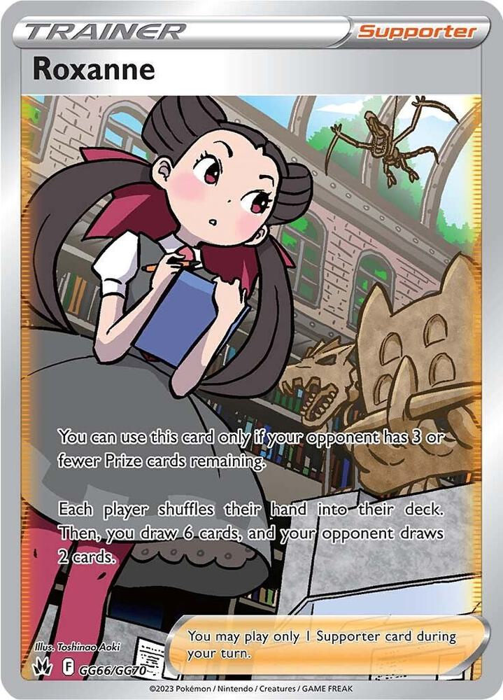 Roxanne GG66/GG70 card from Crown Zenith: Galarian Gallery