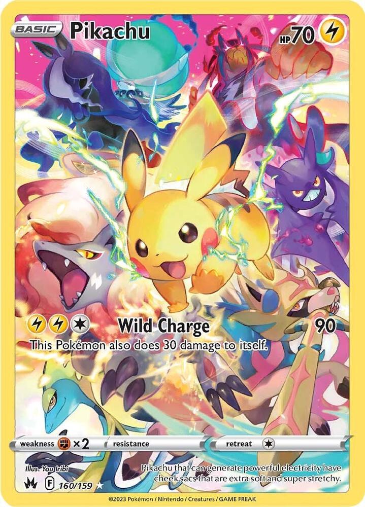 Pikachu (Secret) 160/159 card from Crown Zenith