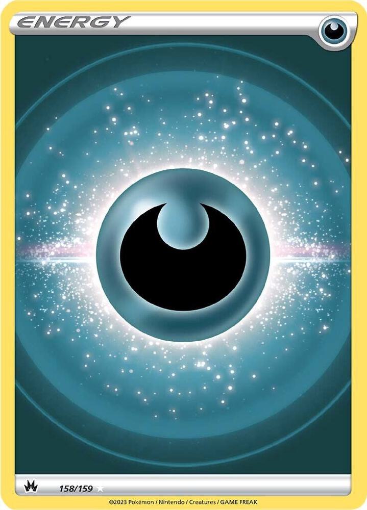 Darkness Energy (Texture Full Art) 158/159 card from Crown Zenith