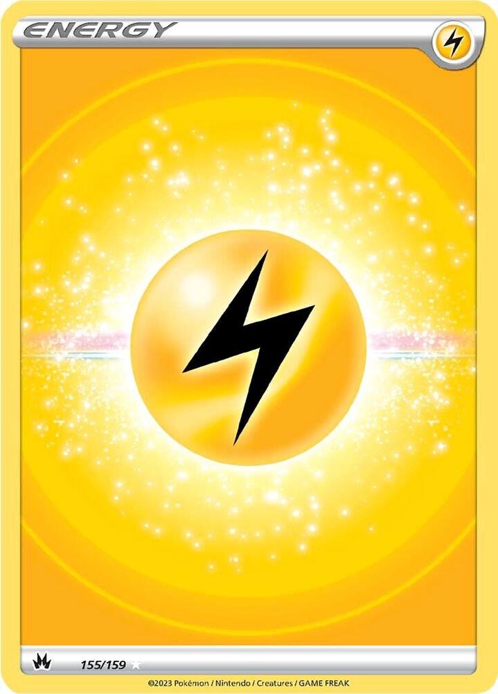 Lightning Energy (Texture Full Art) 155/159 card from Crown Zenith