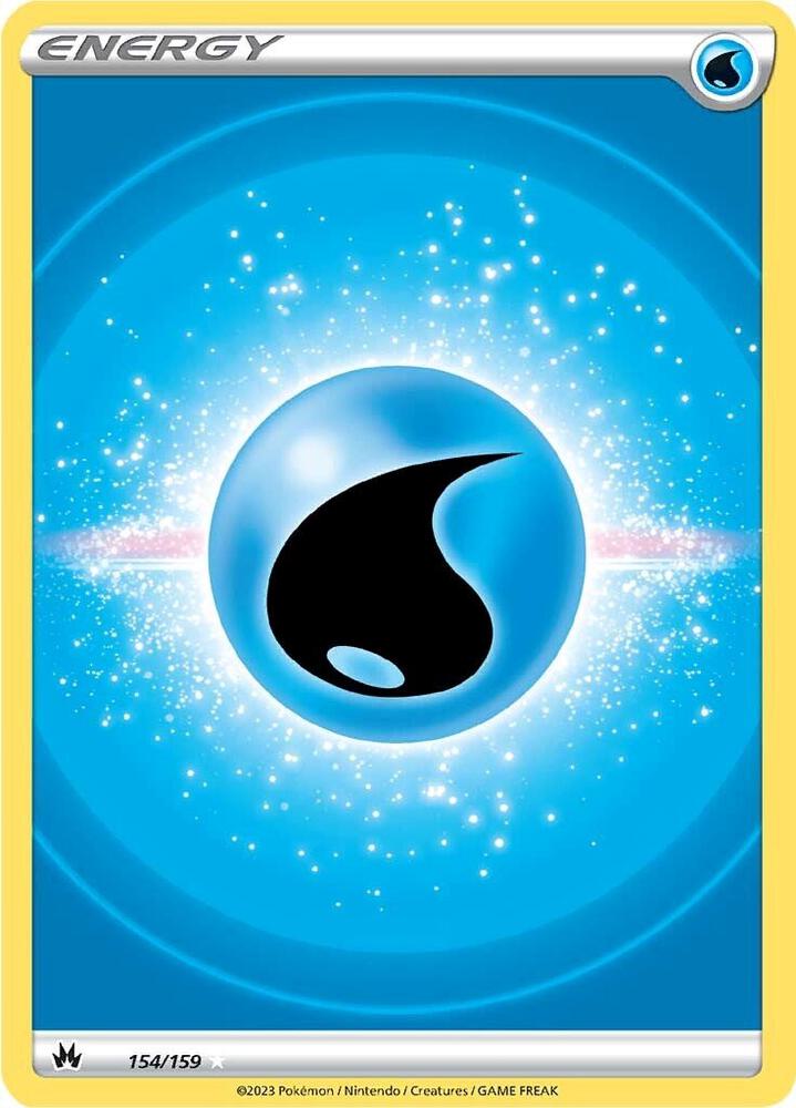 Water Energy (Texture Full Art) 154/159 card from Crown Zenith