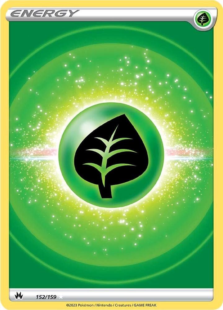 Grass Energy (Texture Full Art) 152/159 card from Crown Zenith