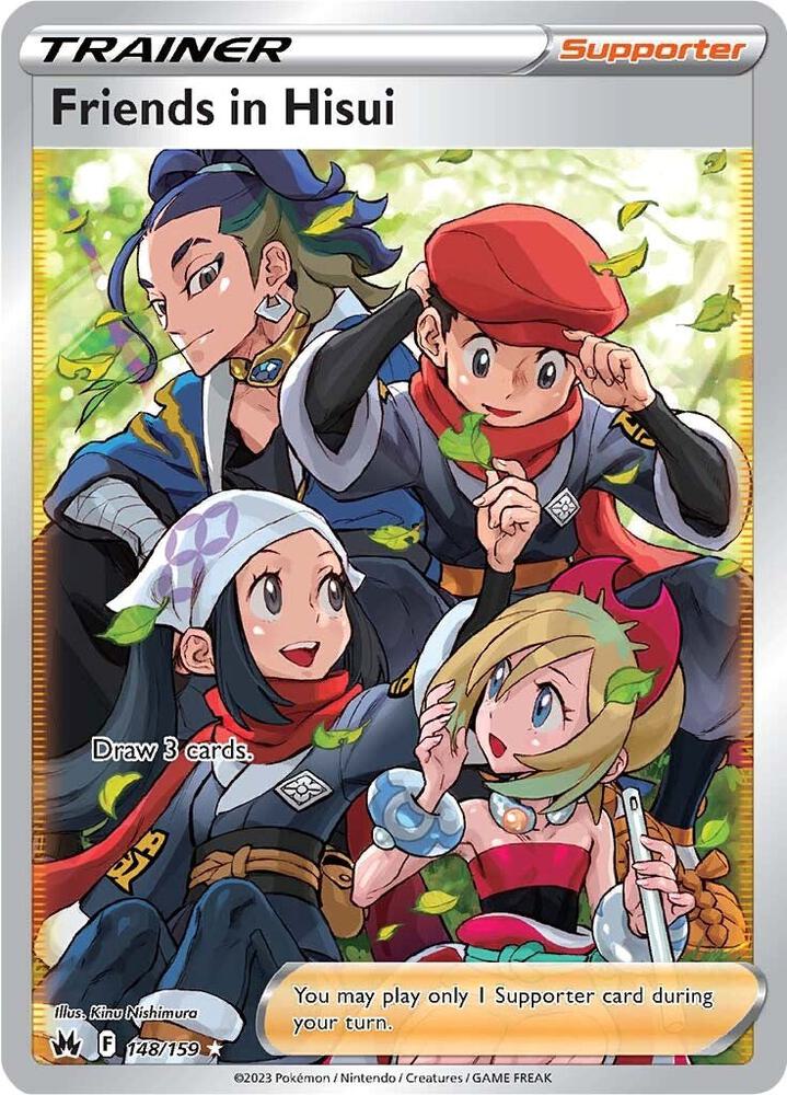Friends in Hisui (Full Art) 148/159 card from Crown Zenith