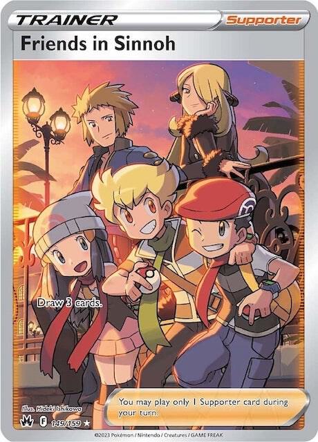 Friends in Sinnoh (Full Art) 149/159 card from Crown Zenith