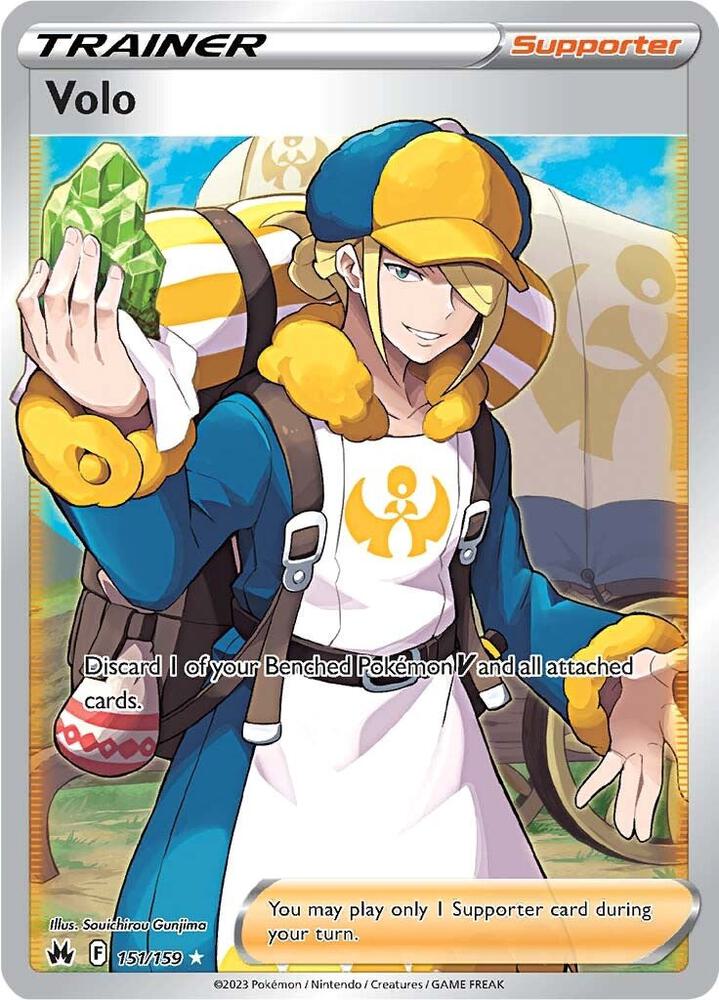 Volo (Full Art) 151/159 card from Crown Zenith