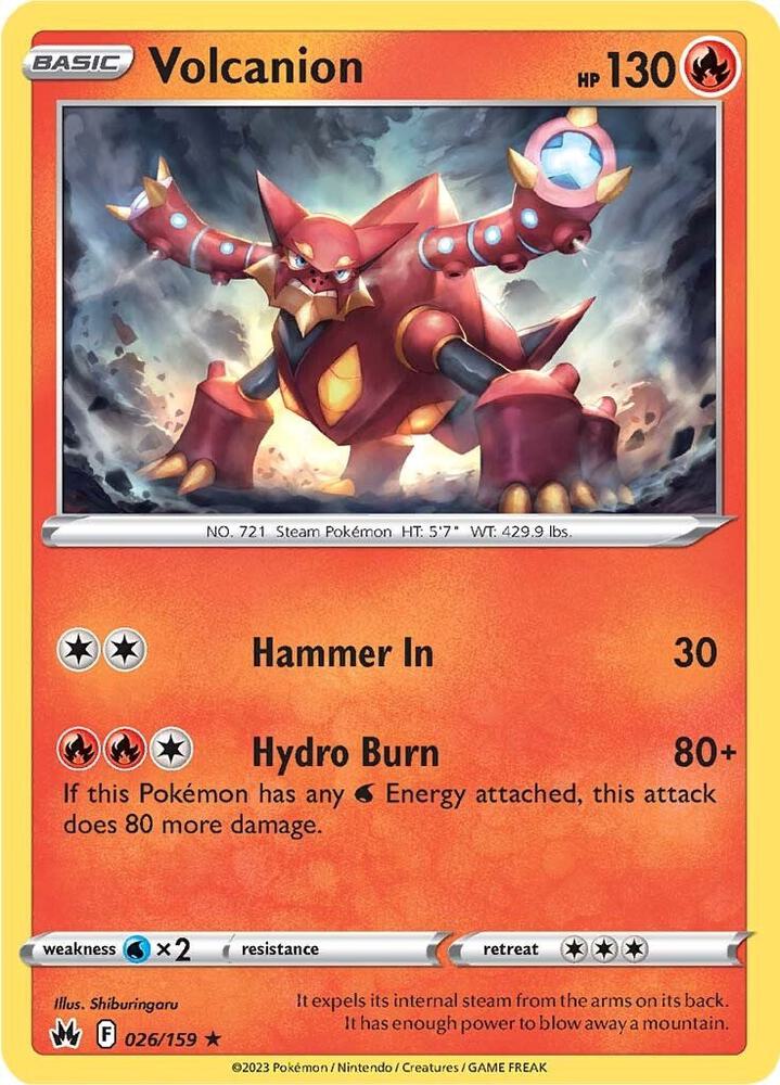 Volcanion 026/159 card from Crown Zenith