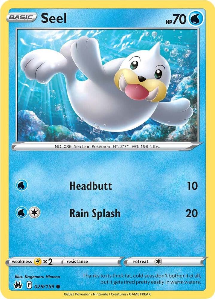Seel 029/159 card from Crown Zenith