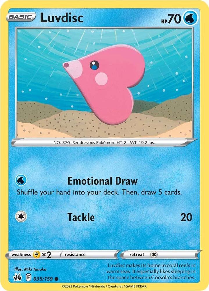 Luvdisc 035/159 card from Crown Zenith
