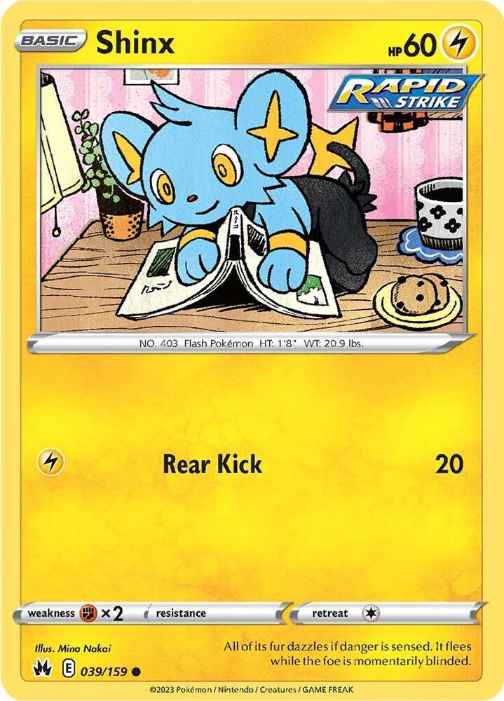 Shinx (39) 039/159 card from Crown Zenith