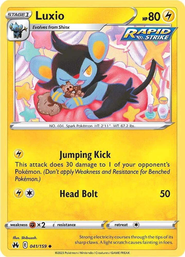 Luxio (41) 041/159 card from Crown Zenith