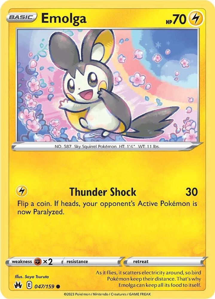 Emolga 047/159 card from Crown Zenith