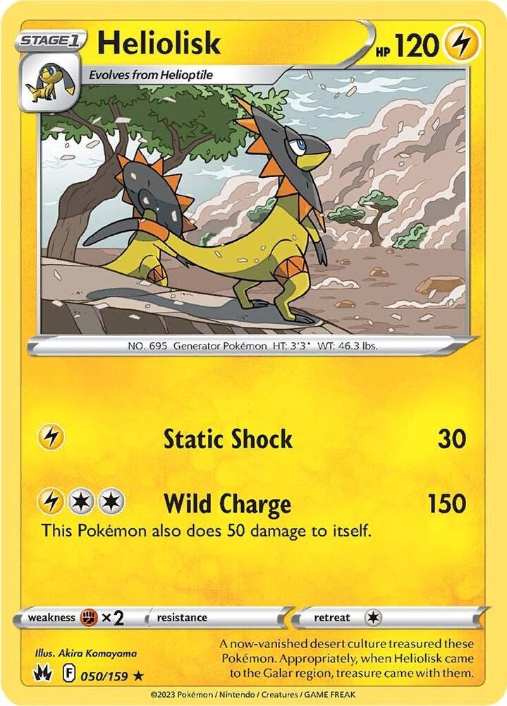 Heliolisk 050/159 card from Crown Zenith
