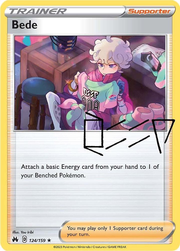 Bede 124/159 card from Crown Zenith