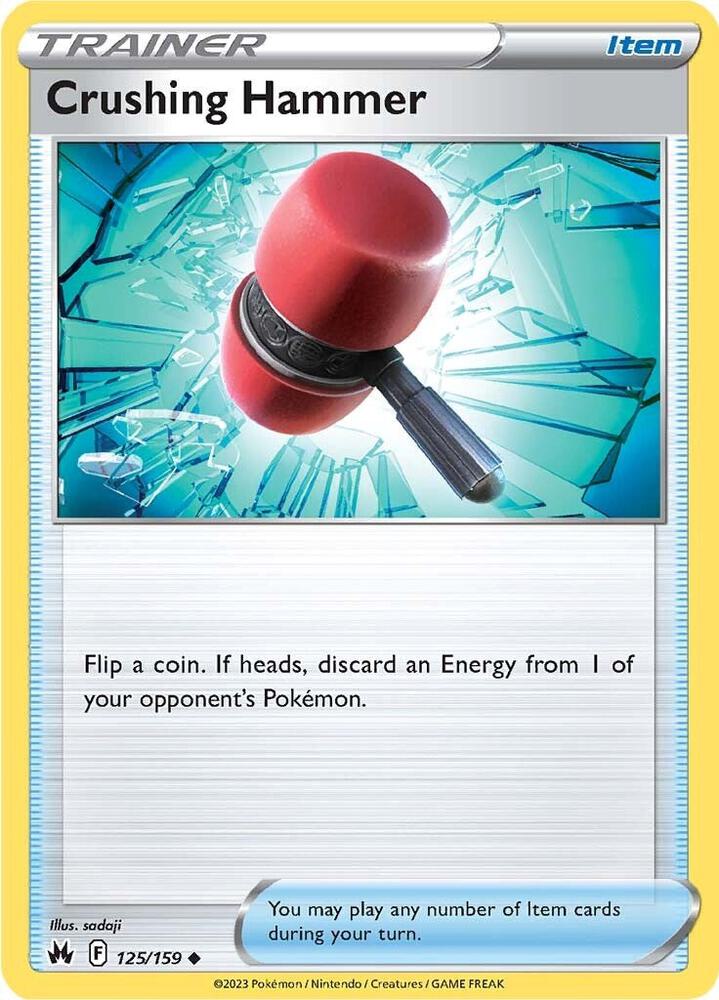 Crushing Hammer 125/159 card from Crown Zenith