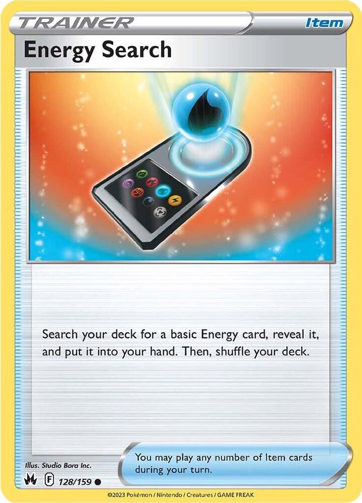 Energy Search 128/159 card from Crown Zenith