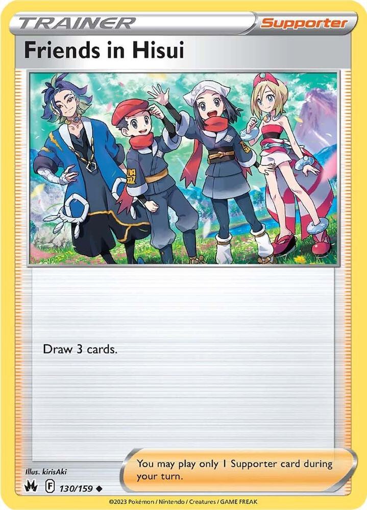 Friends in Hisui 130/159 card from Crown Zenith