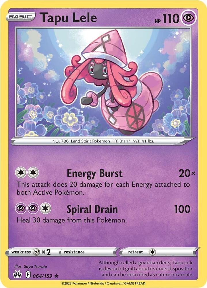 Tapu Lele 064/159 card from Crown Zenith