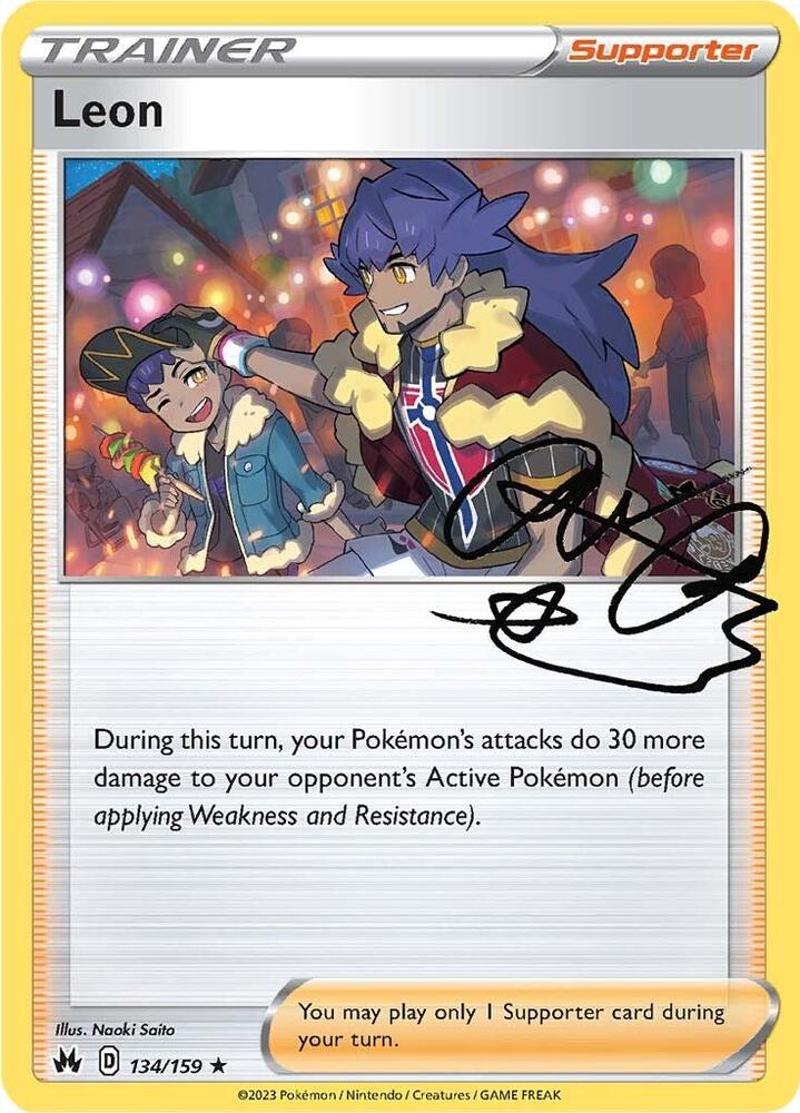 Leon 134/159 card from Crown Zenith